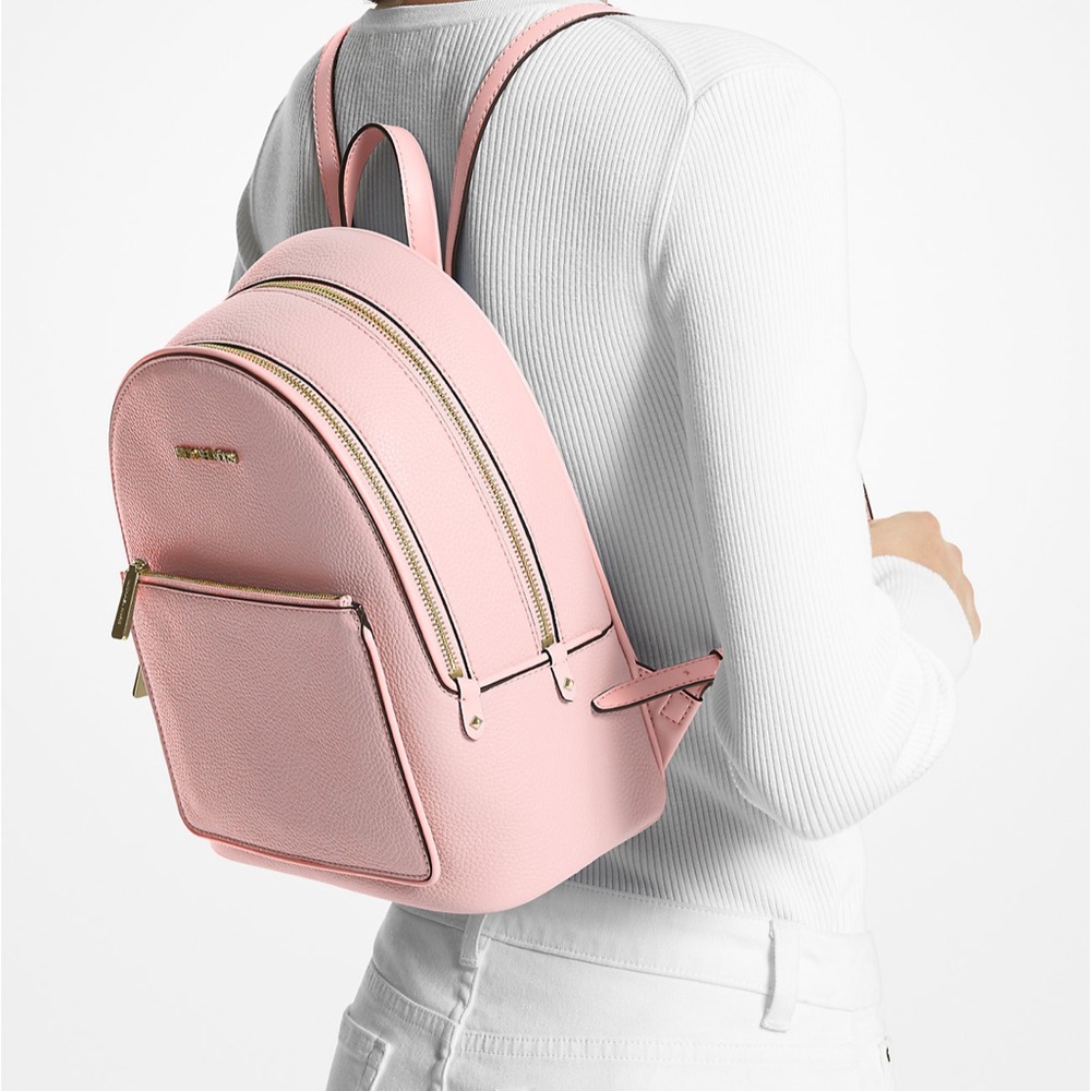 MICHAEL KORS ADINA MEDIUM BACKPACK POWDER BLUSH COLOR - Picture 2 of 16